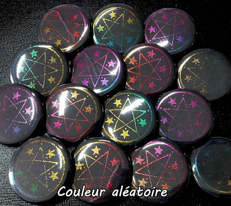 Badge Pentagramme Cosmique