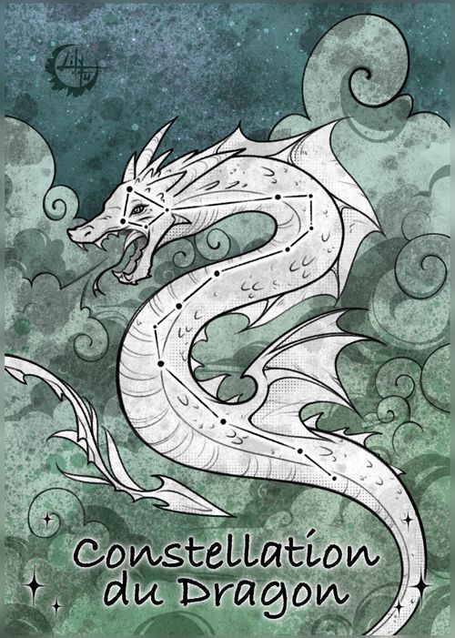 Carte Constellation du Dragon