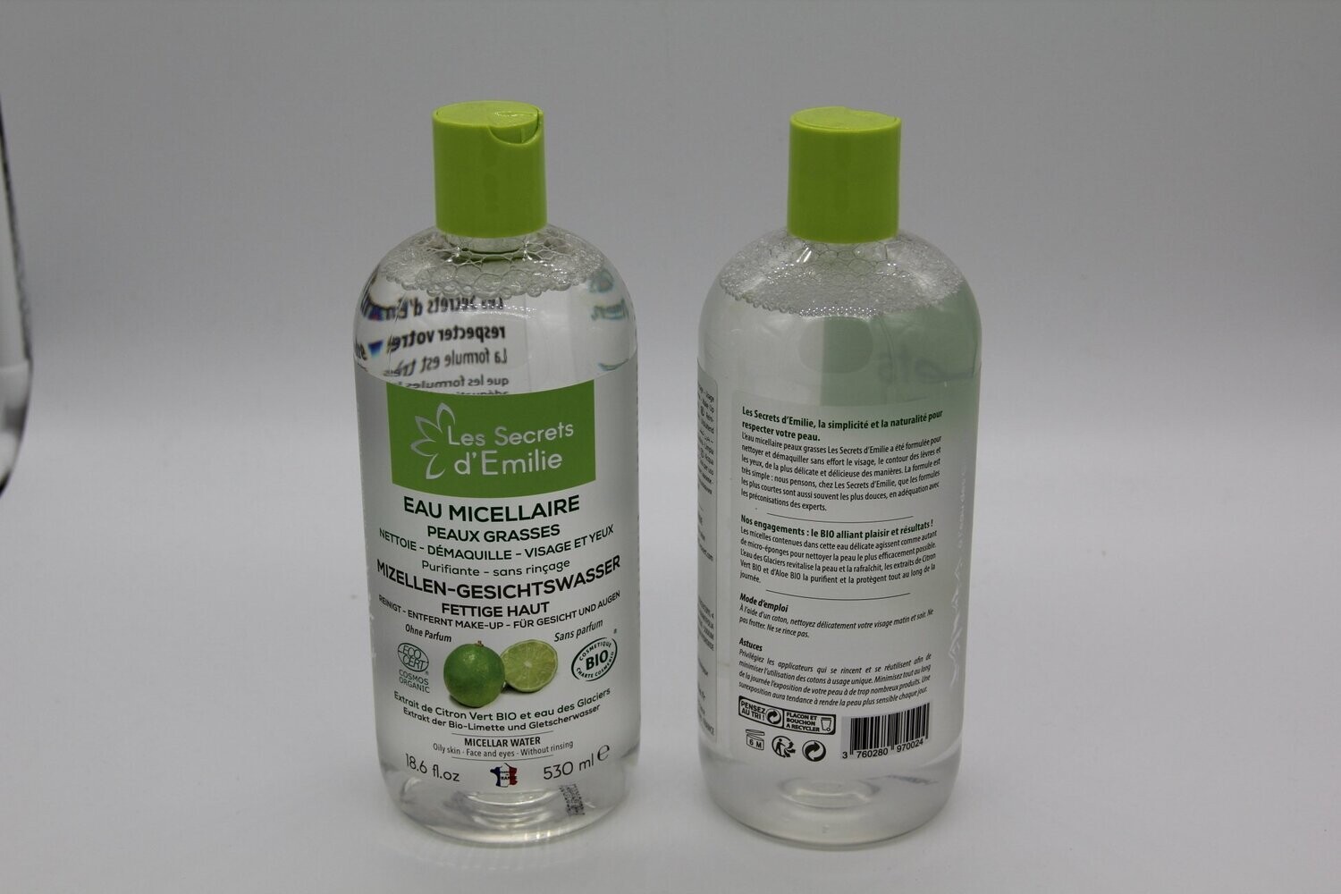 Les Secret's d'Emilie Bio Mizellenwasser Limette, 530ml