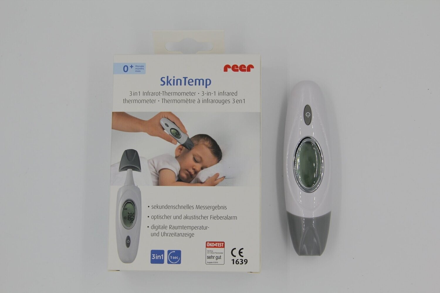 Reer digitales IR-Thermometer SkinTemp 3in1