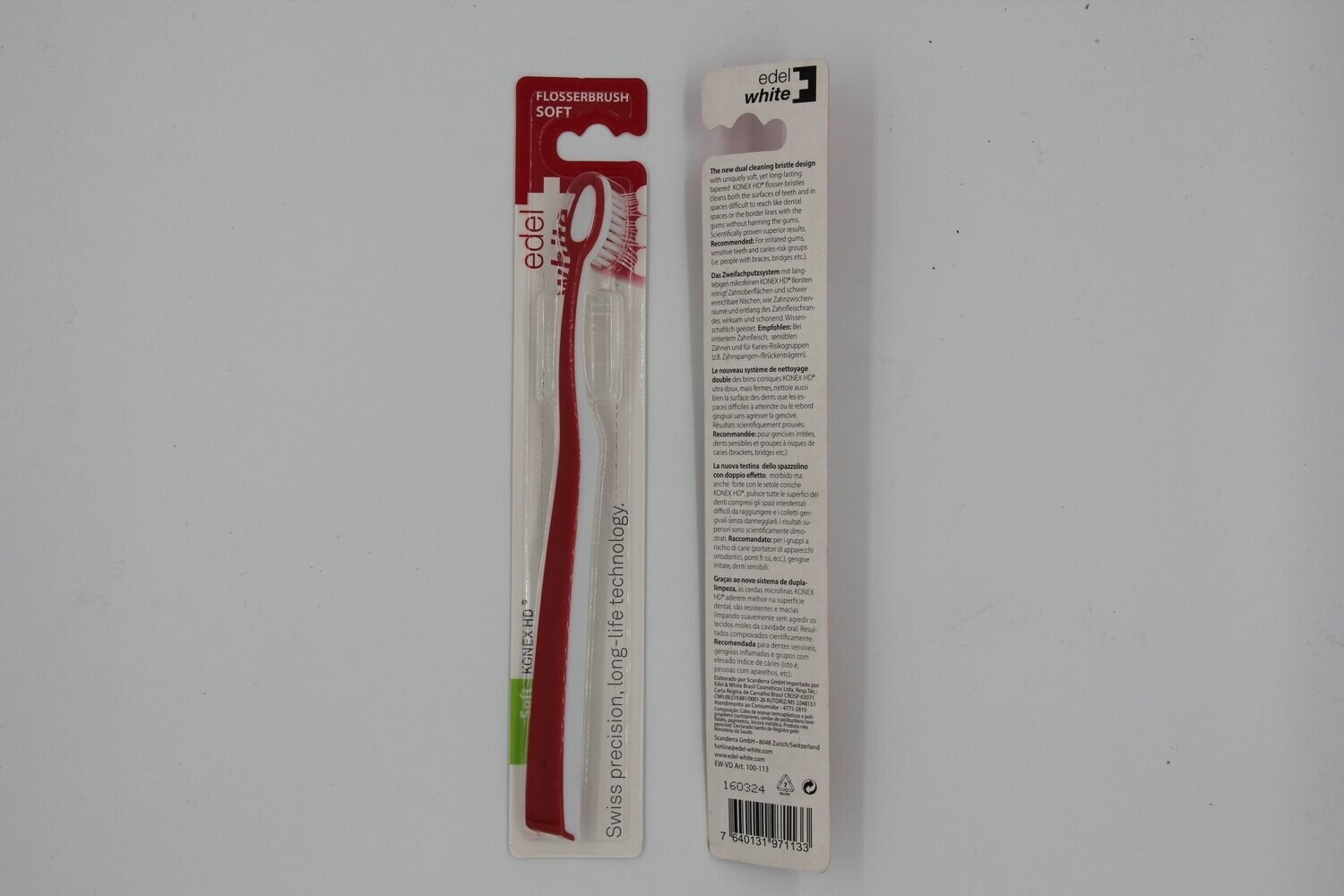 Edel + White Soft Flosserbrush Zahnbürste EW VD