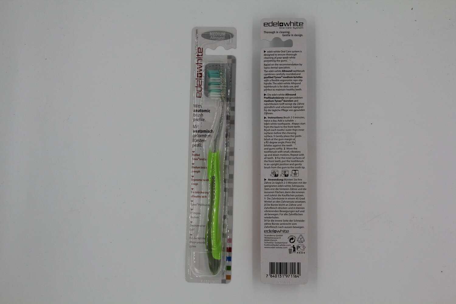 Edel + White Medium Allround SN Zahnbürste