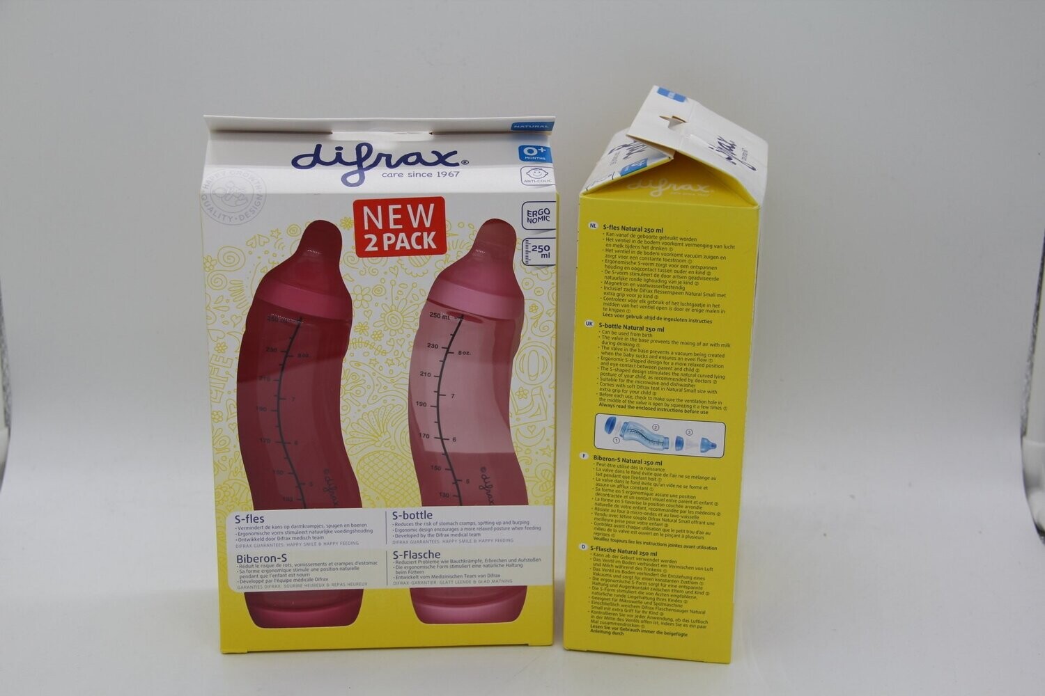 Difrax S-Flasche Natural 2x250ml Girl
