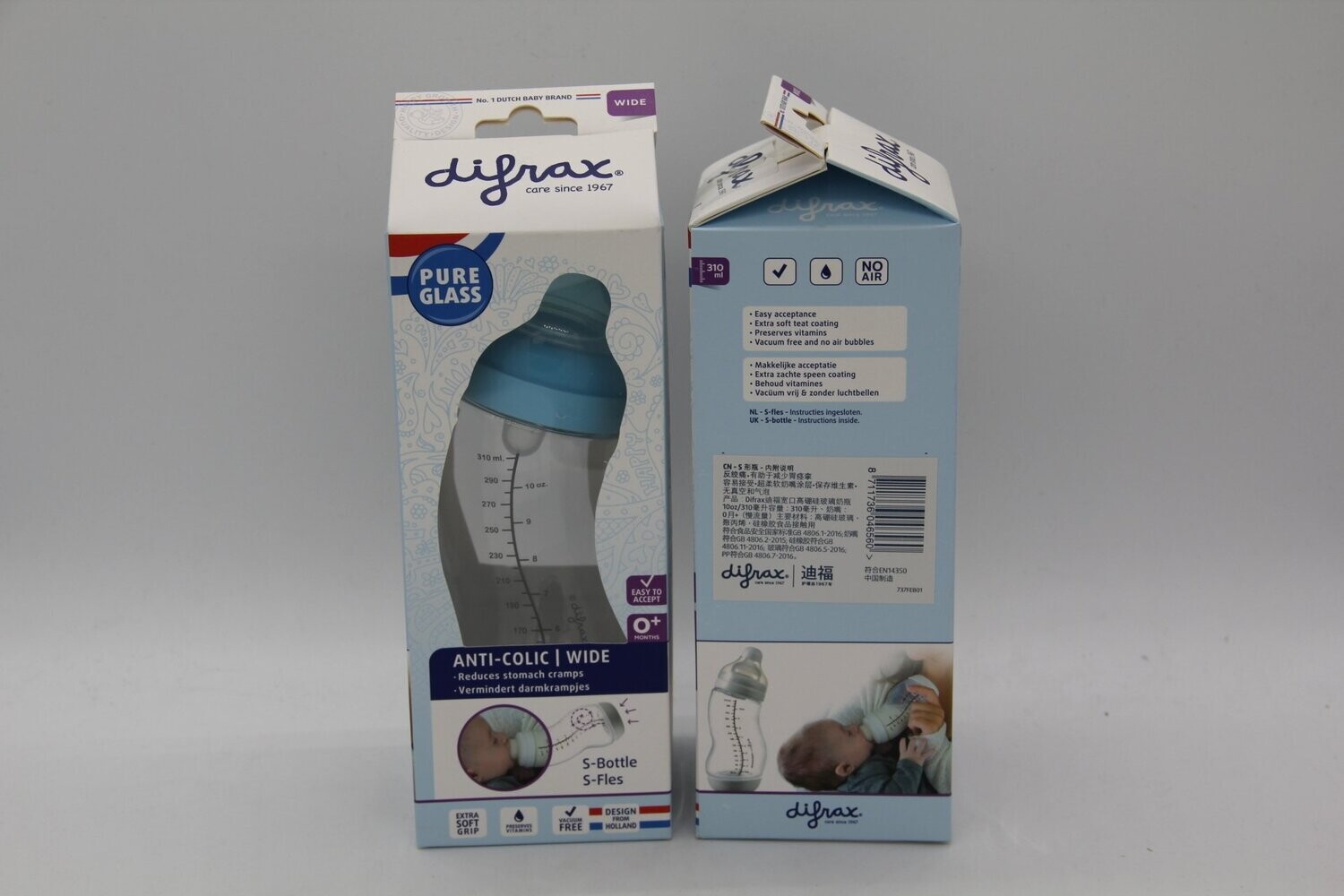 Difrax Anti-Colic S-Flasche Wide 310ml Boy