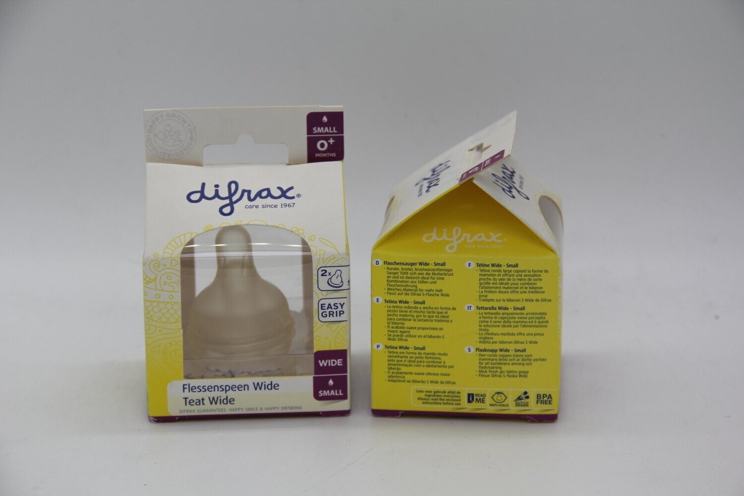 Difrax Flaschensauger Wide Small 2 St.