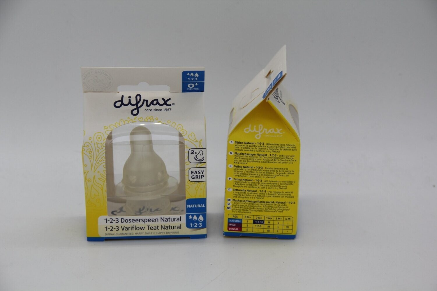 Difrax Flaschensauger Natural 1-2-3 Brei