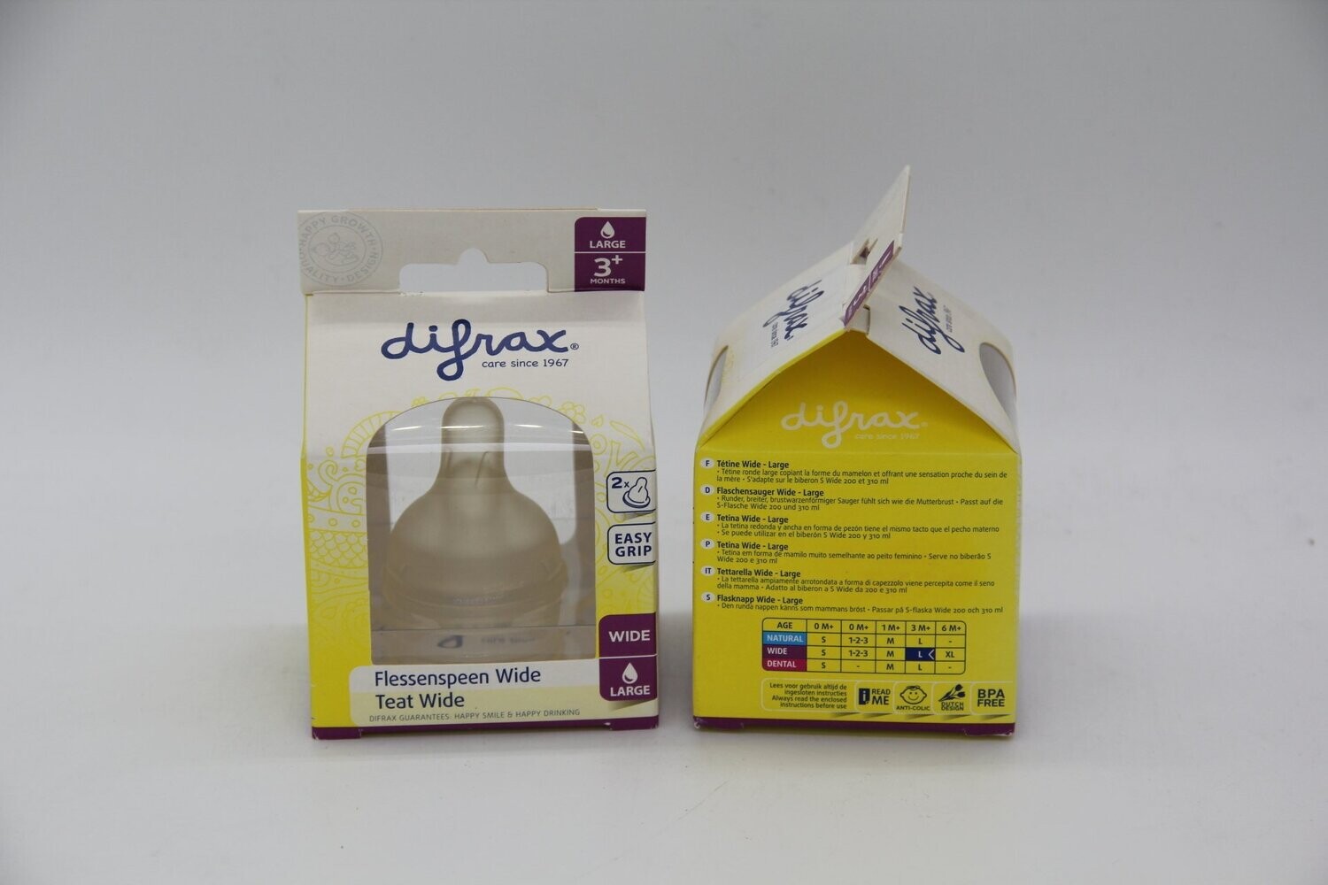 Difrax Flaschensauger Wide Large 2 St.