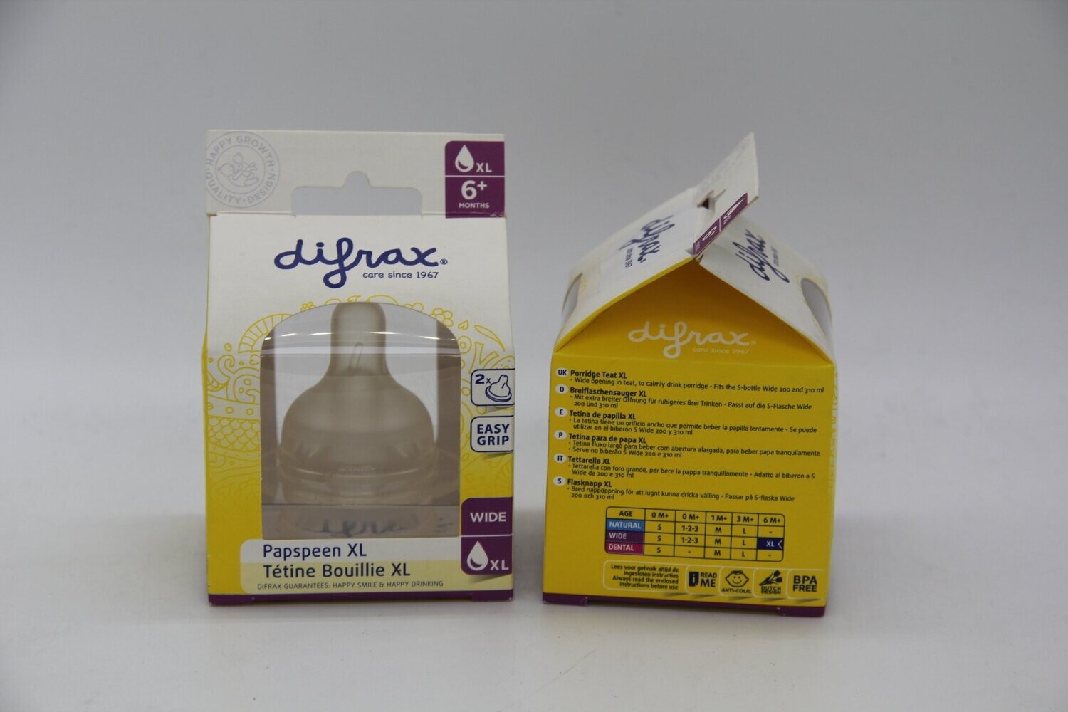 Difrax Flaschensauger Wide XL 2 St.