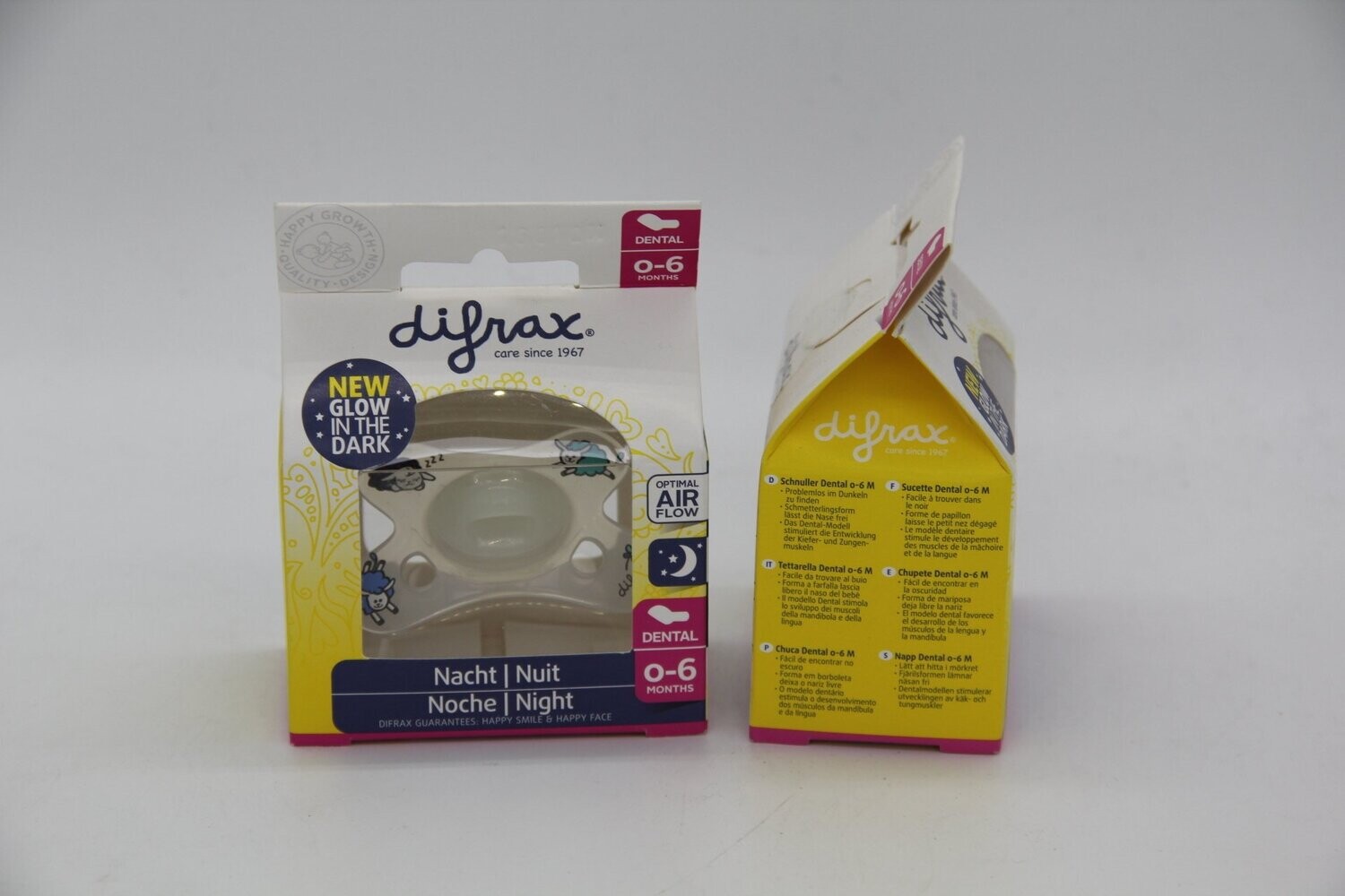 Difrax Schnuller Dental 0-6M Night