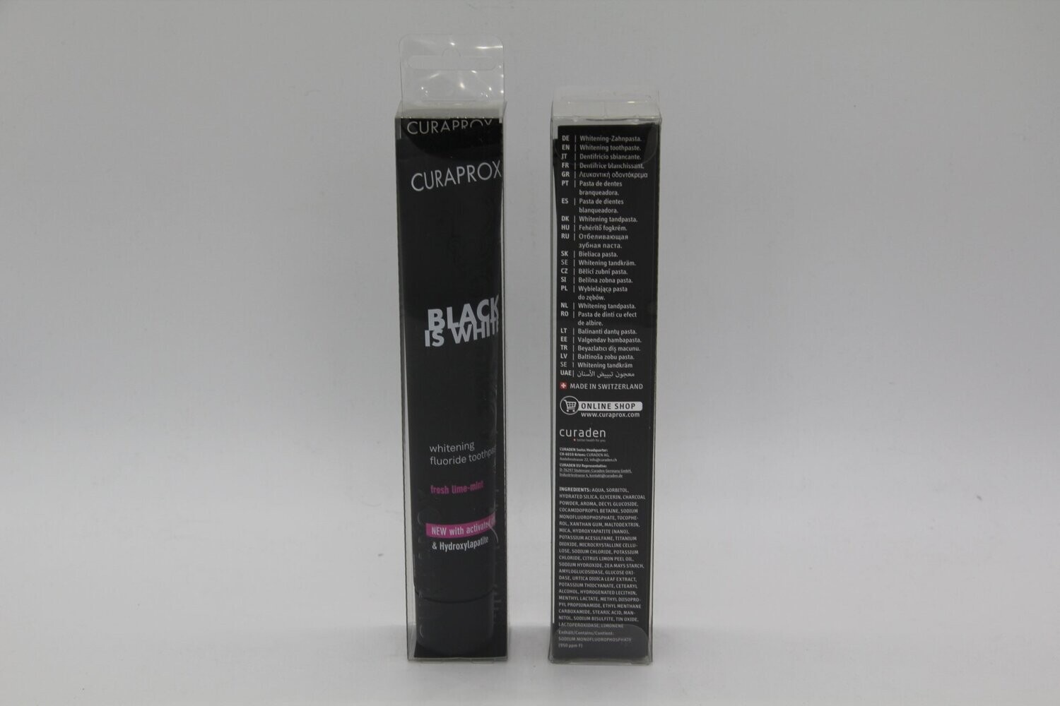 Curaprox Black is White Zahnpasta erfrischend, 90ml