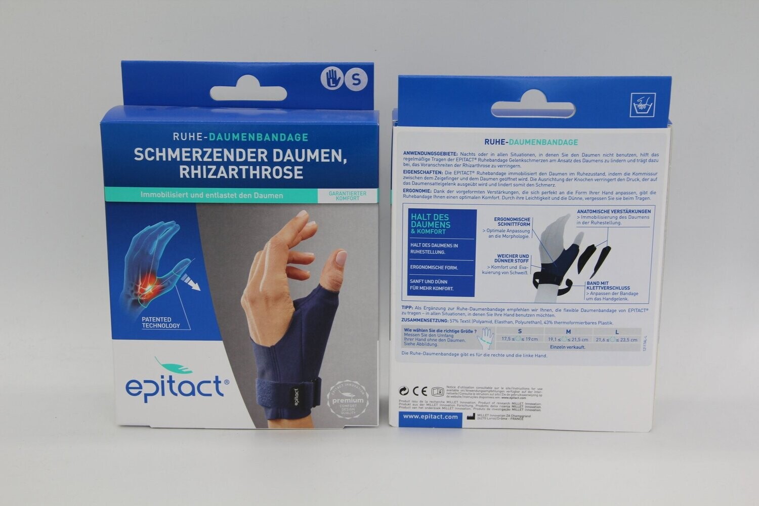 Epitact Ruhebandage Daumen Links S