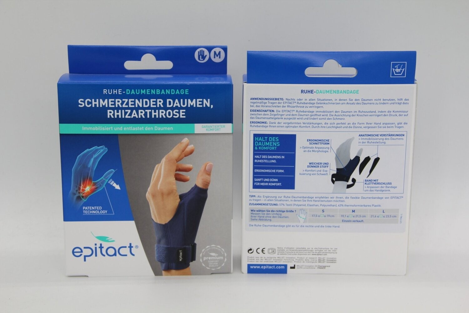 Epitact Ruhebandage Daumen Links M