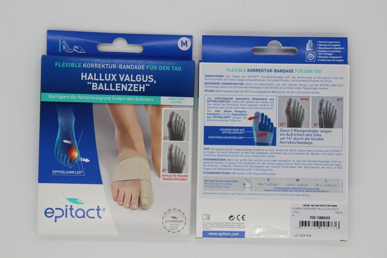 Epitact Hallux Valgus Korrekturschiene M