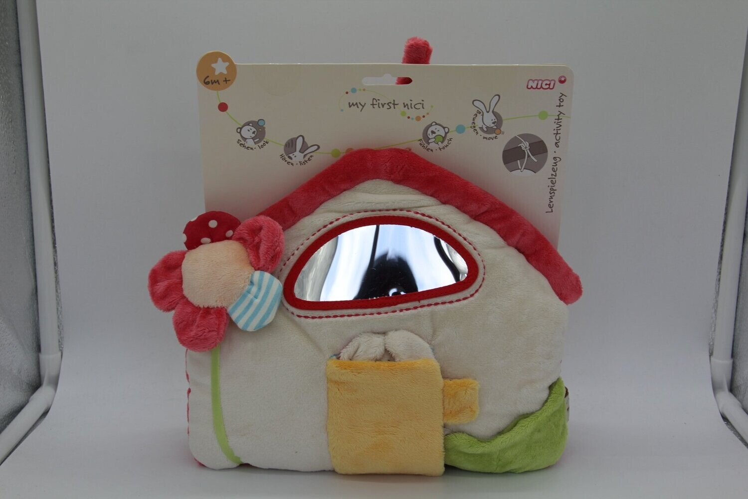 Nici Lernspielzeug Hase/Haus Plüsch