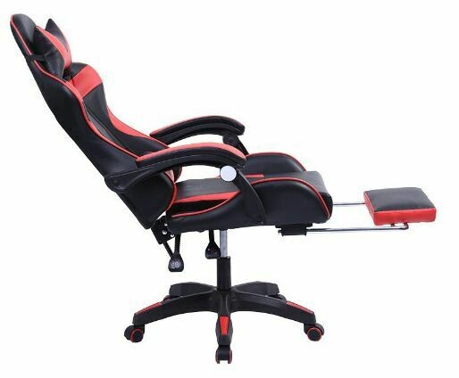 Leather Gaming Chair | Office Computer Chair | High Back Swivel and Height Adjustment