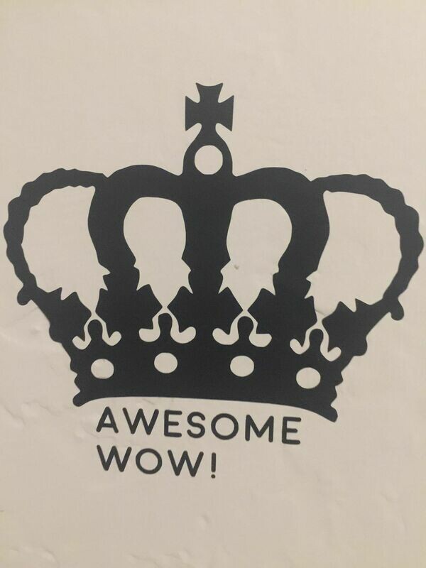 Hamilton|Awesome, Wow decal