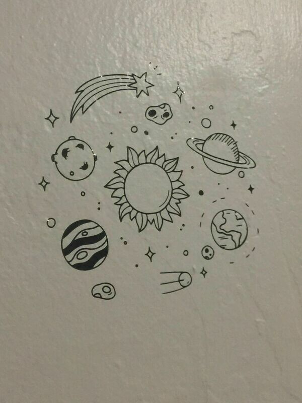 Space themed decal