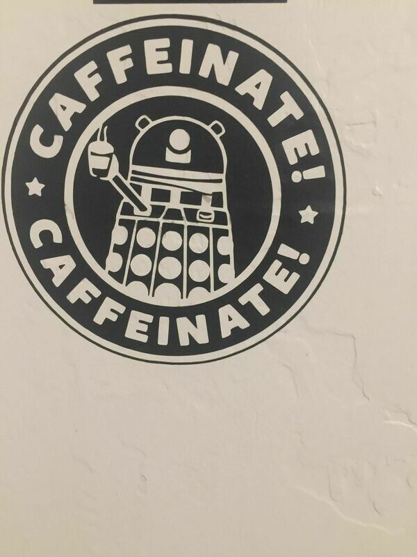 Doctor Who Caffeinate Dalek Decal