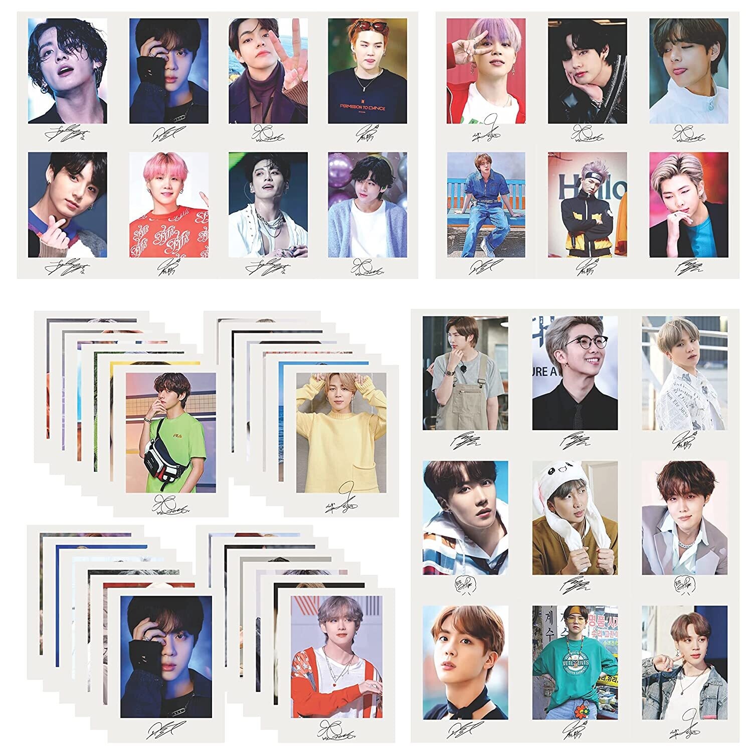 Gimly - BTS Photocards 48 Pieces 3x4 Inches 350 GSM Paper