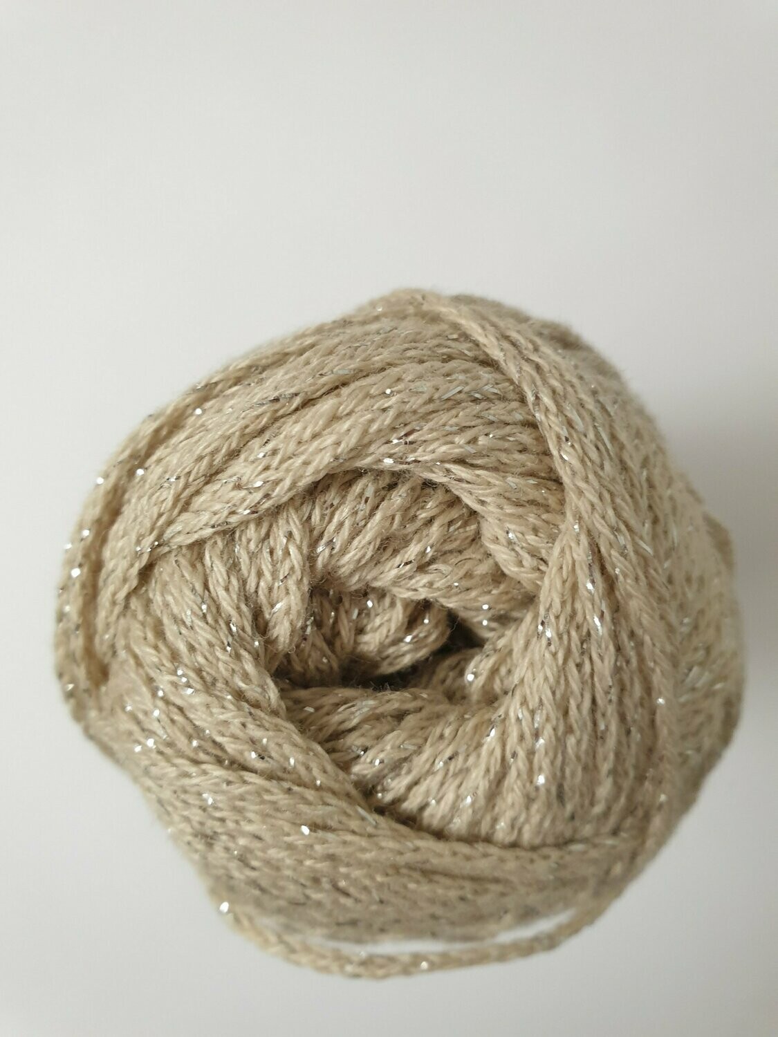 Fashion Cotton Metallise DK * Creme / Silber