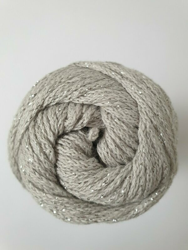Fashion Cotton Metallise DK * Hellgrau / Silber