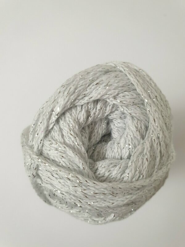 Fashion Cotton Metallise DK * Weiß / Silber