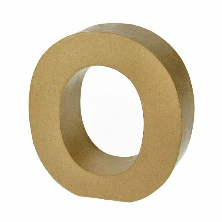 Pappart Buchstabe O Höhe 17,5cm