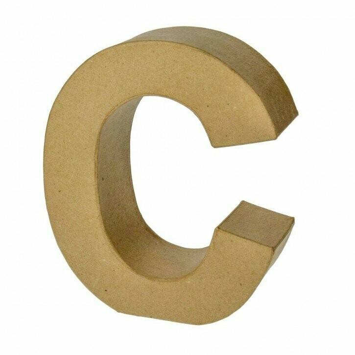 Pappart Buchstabe  C Höhe 17,5cm