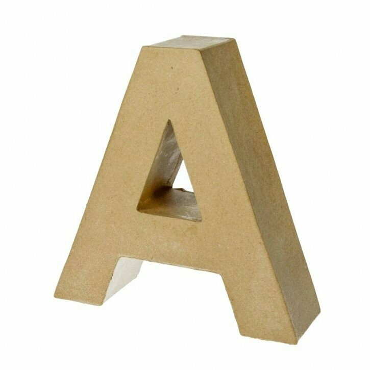 Pappart Buchstabe  A  Höhe 17,5cm