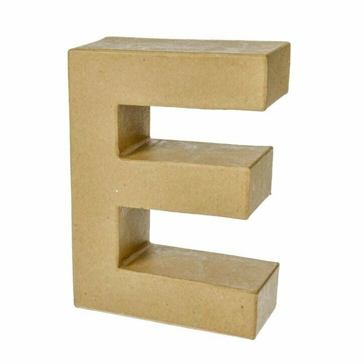 Pappart Buchstabe  E Höhe 17,5cm
