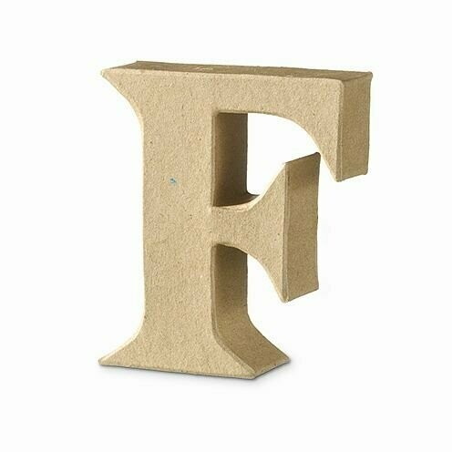Pappart Serife  Buchstabe  F Höhe 10 cm