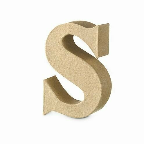 Pappart Serife  Buchstabe S Höhe 10 cm