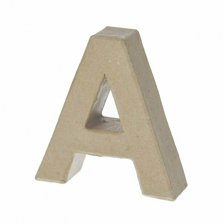 Pappart Buchstabe  A Höhe 10 cm
