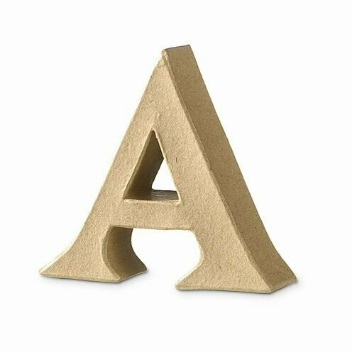 Pappart Serife Buchstabe A Höhe 10 cm
