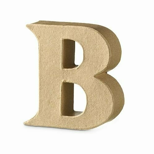 Pappart Serife  Buchstabe  B Höhe 10 cm
