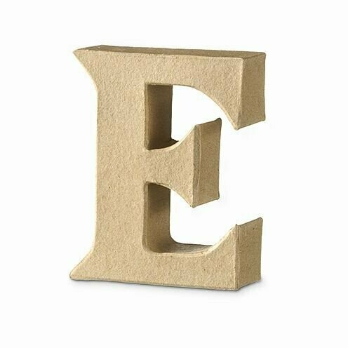 Pappart Serife  Buchstabe  E Höhe 10 cm