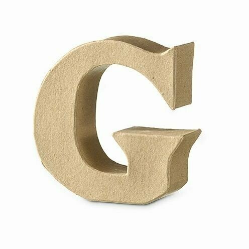 Pappart Serife  Buchstabe  G Höhe 10 cm