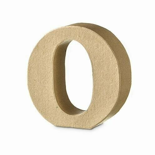 Pappart Serife  Buchstabe O Höhe 10 cm