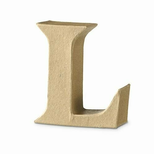 Pappart Serife  Buchstabe L Höhe 10 cm