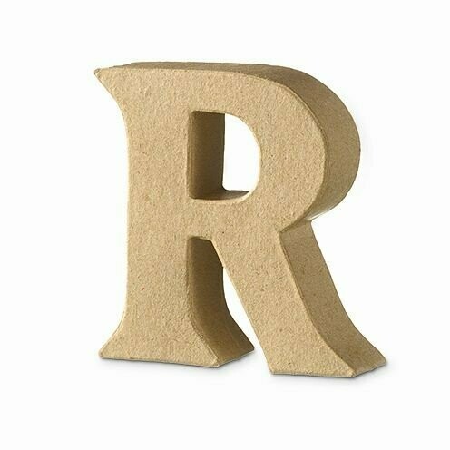 Pappart Serife  Buchstabe R Höhe 10 cm