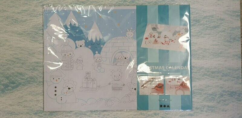 3 Adventskalender zum ausmalen