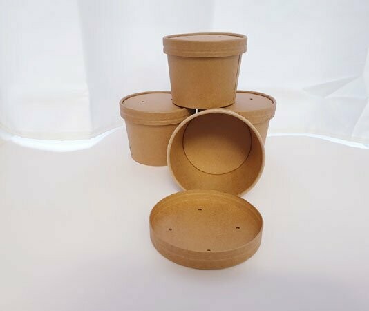 4 x Dose mit Deckel Lebensmittelecht