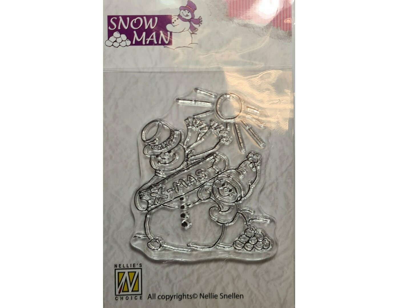 Stempel Schneemann XMAS