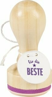 Holzstempel  für die Beste