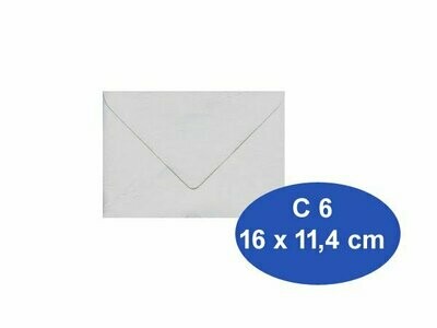 10 Stück Briefumschläge C 6 weiß