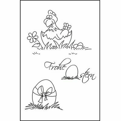 Clear Stempel Set Frohe Ostern