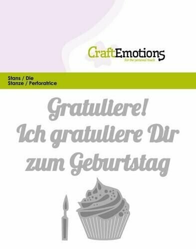 Stanzen Set *Gratuliere zum Geburtstag