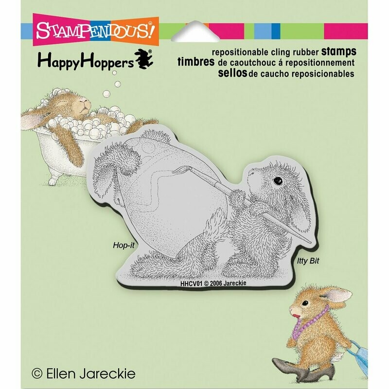 Stempel Osterhase bemalt Ei