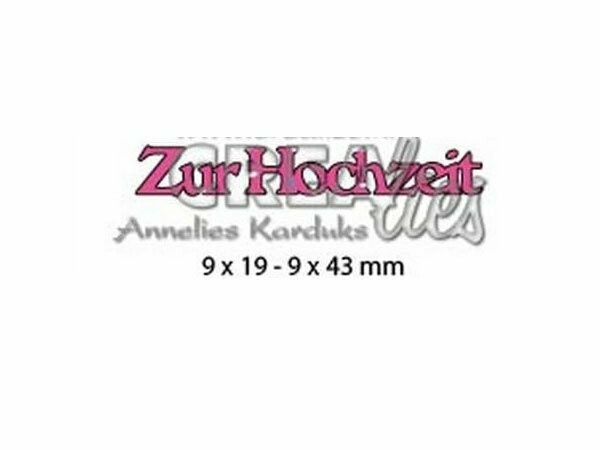Schriftzug Stanze * Hochzeit