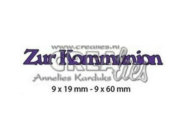 Schriftzug Stanze * Zur Kommunion